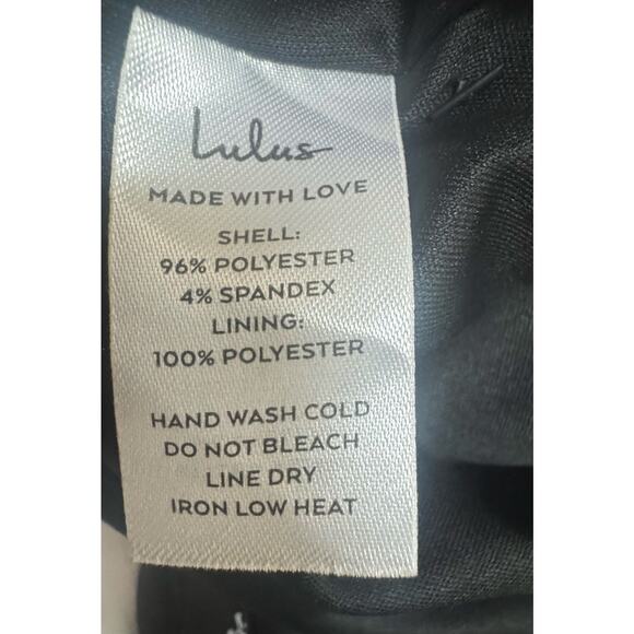 Lulus Instinctively Chic Black & White Wide-Leg Pants | Size XS | NWT - Picture 7 of 7